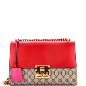 Gucci Padlock Shoulder Bag Gg Coated #247791G12B